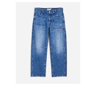 The Petite Darted Barrel-Leg Utility Jean in Kingsmark